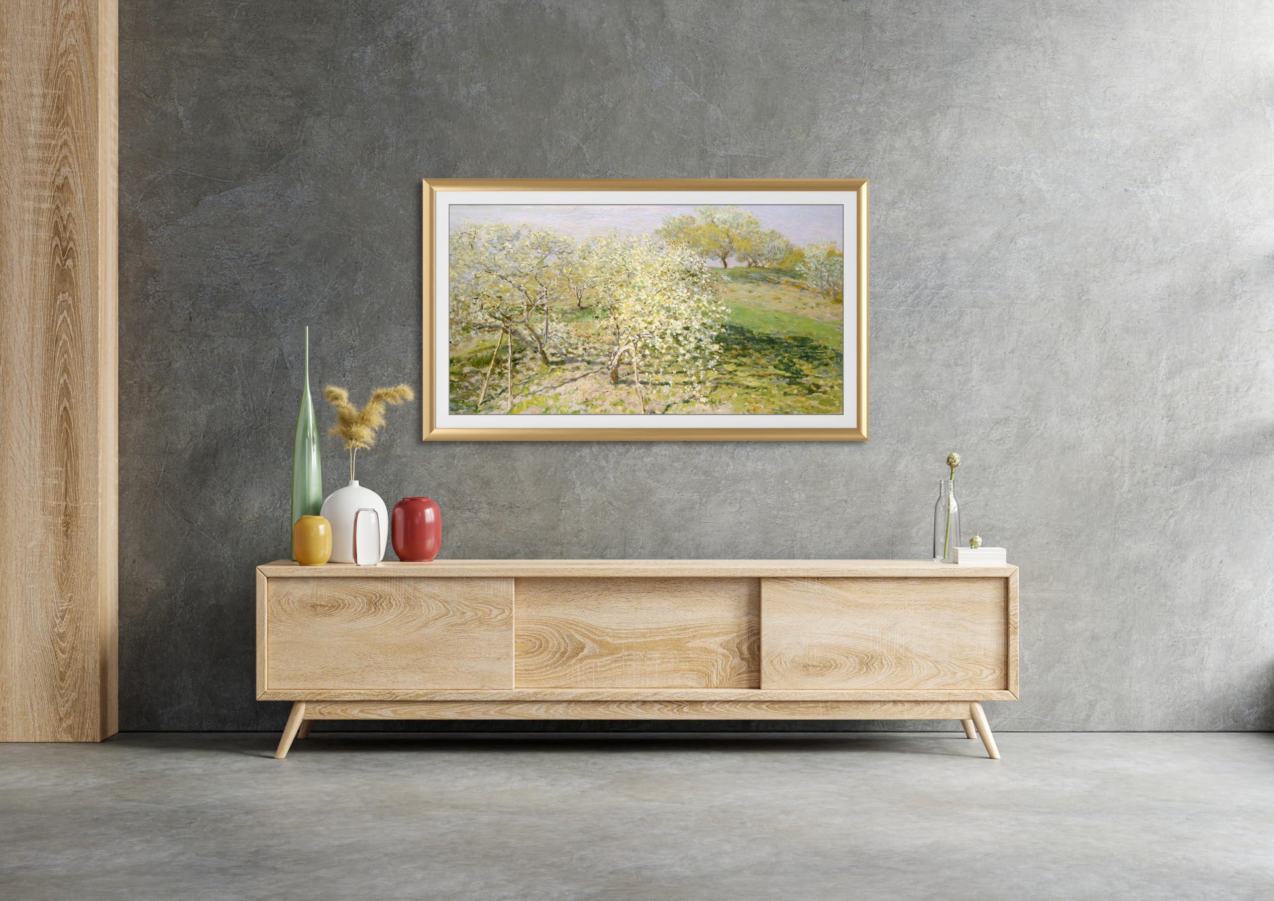 Frame My TV Frame My TV Deco TV Frames Alloy Prismatic - Pale Gold Bezel Compatible ONLY with Samsung The Frame TV and Pro (85", Fits 2021-2025)