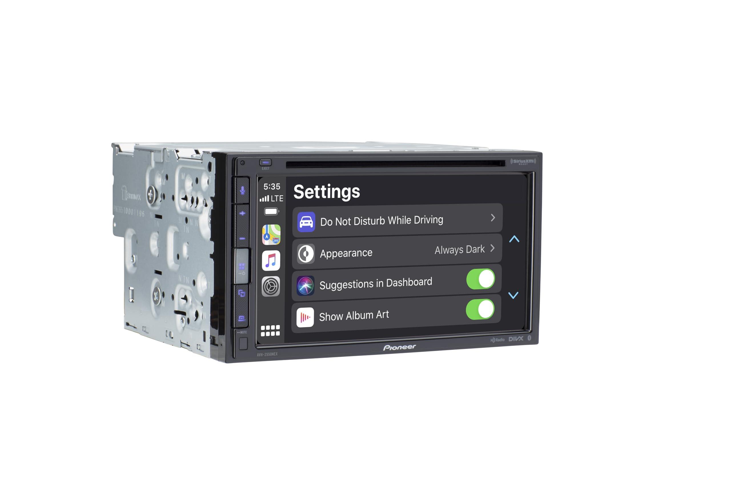 PIONEER Pioneer AVH-2550NEX 6.8\" Touchscreen Multimedia DVD Receiver and Bluetooth Car Stereo - Double Din Head Unit, Apple CarPlay and Android Auto, HD Radio, Rear Camera Capable