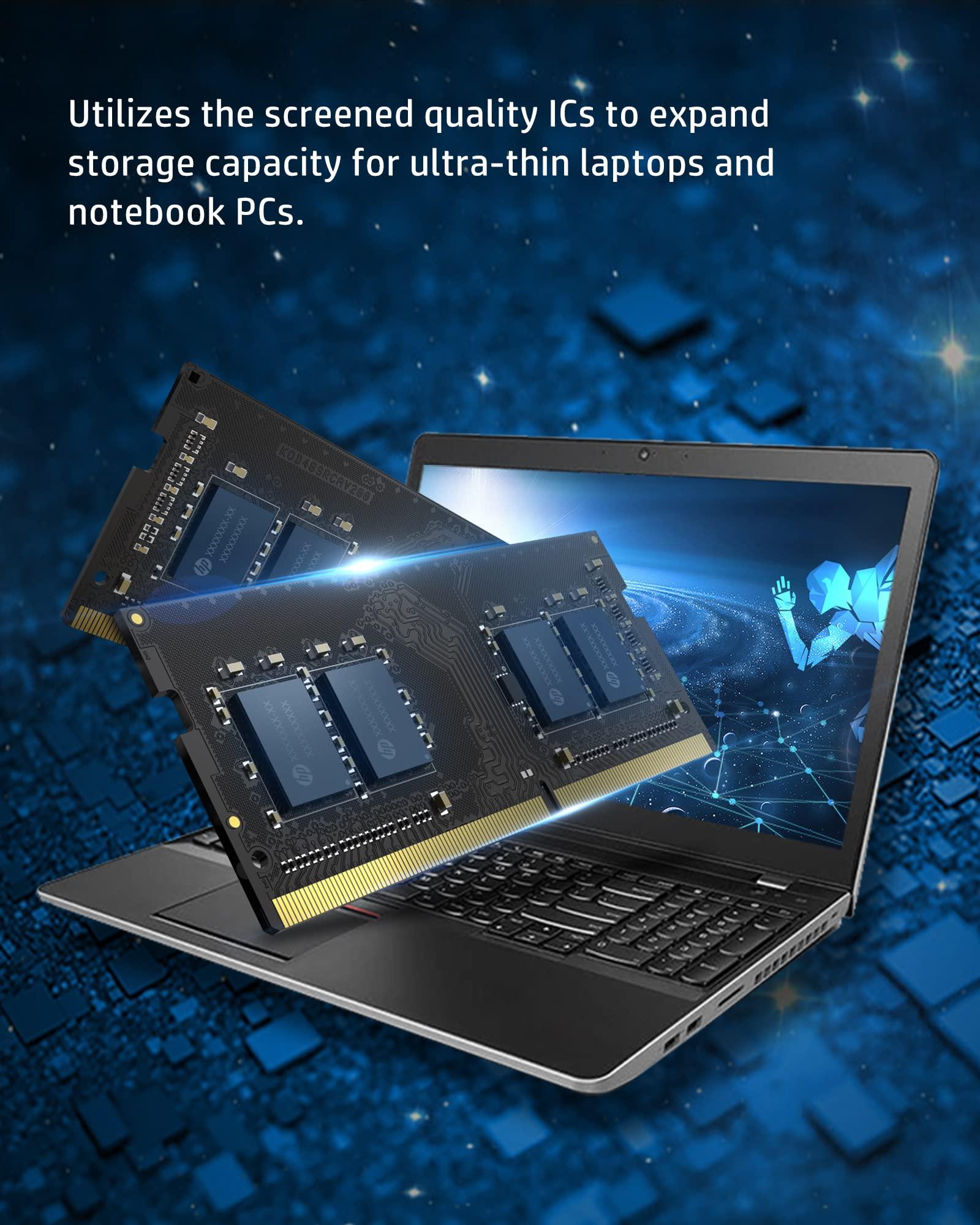 HP HP S1 8GB RAM DDR4 (1x8GB) Laptop Ram 3200 MHz SODIMM PC4-2500 CL22 Memory 1.2v - 2E2M5AA#ABB