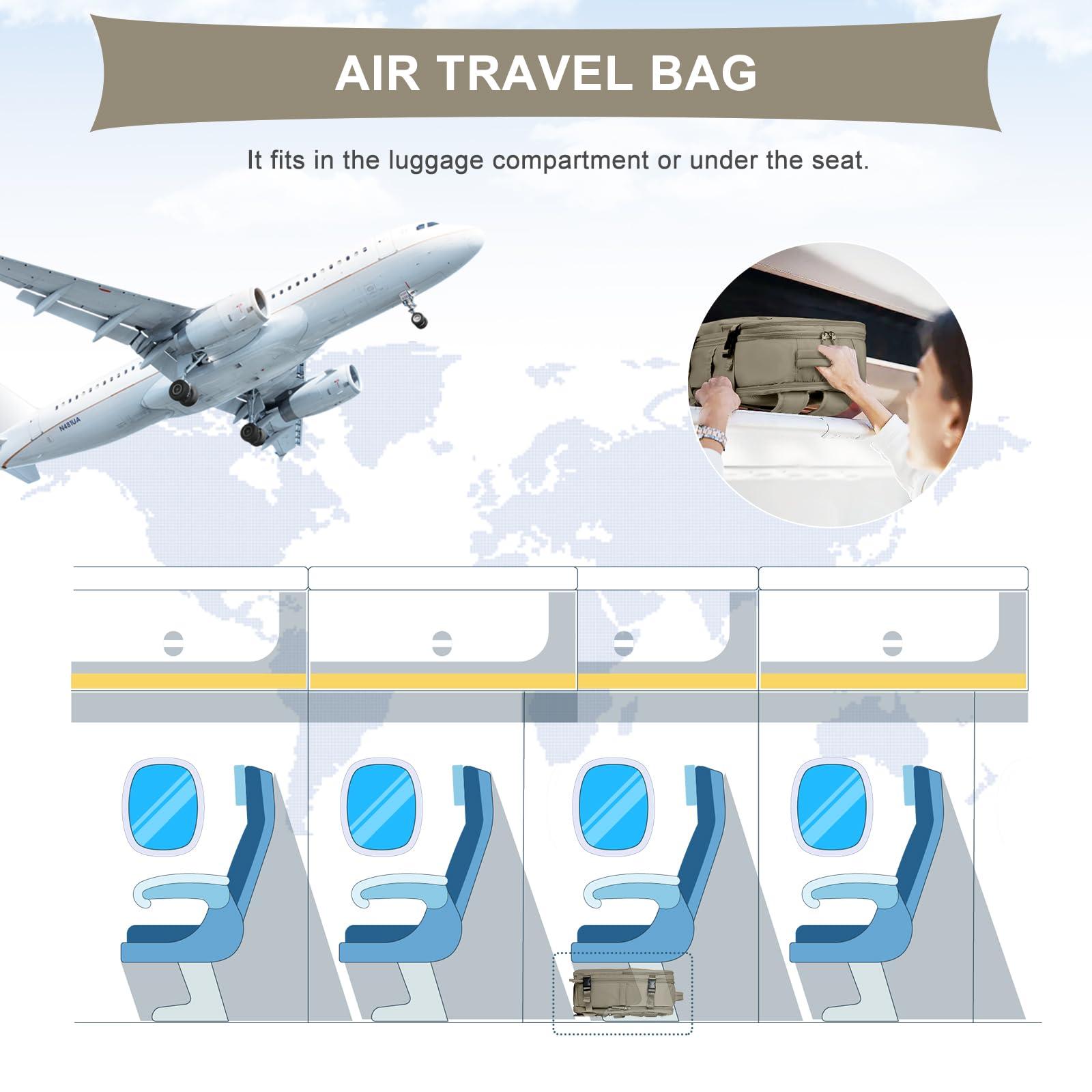 coowoz coowoz Travel Backpack For Women Men Airline Approved,Carry On Backpack,Large Hiking Backpacks Waterproof Outdoor Sports Rucksack Casual Daypack Fit 15.6 Inch Laptop College Backpacks(Coffee)