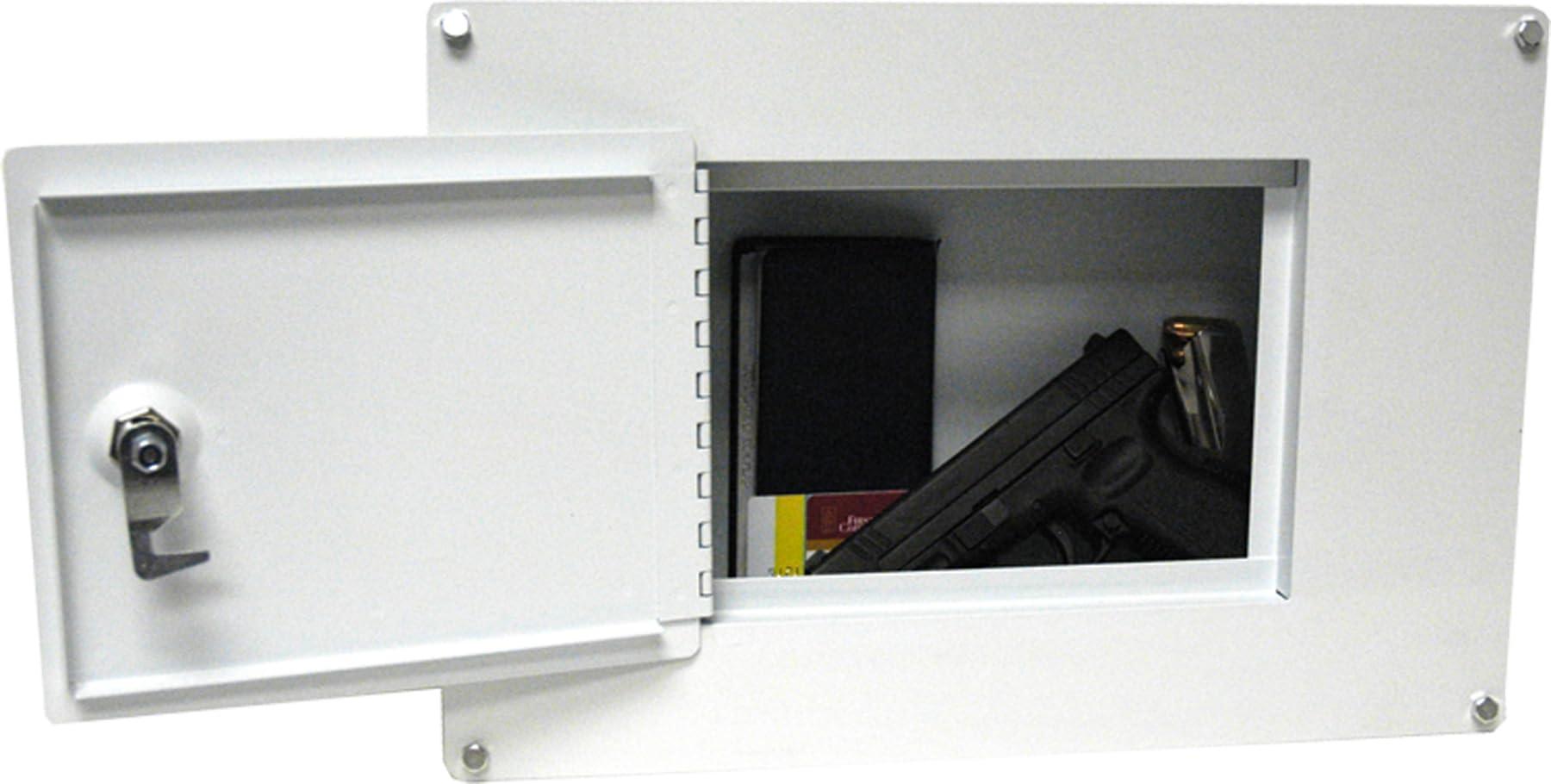 HMC Holdings LLC - First Watch Homak First Watch Between The Studs High Security Steel Wall Safe, White