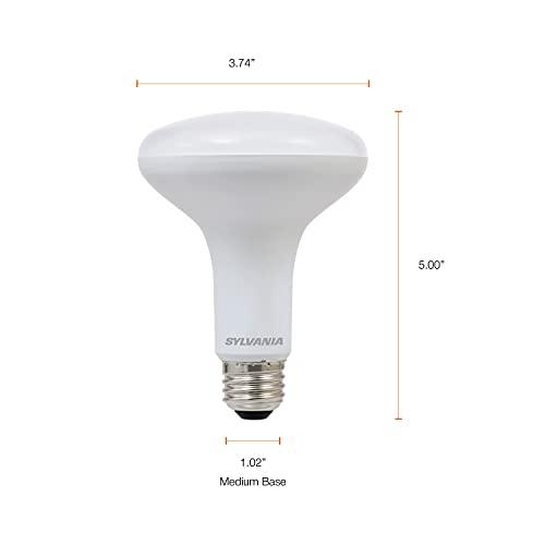 LEDVANCE SYLVANIA LED Flood BR30 Light Bulb, 65W=9W, 10 Year, Medium Base, 650 Lumens, Dimmable, 5000K, Daylight - 2 Pack (73956)
