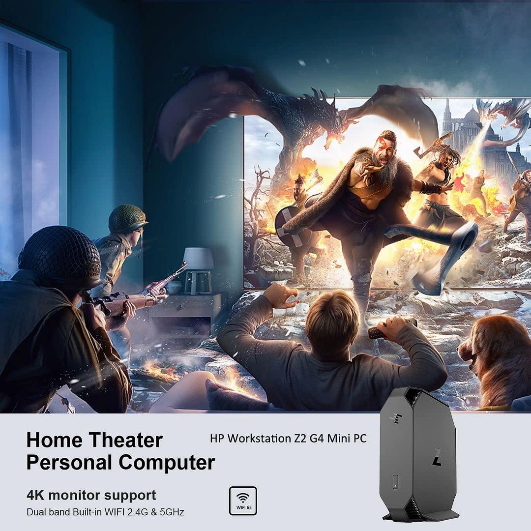 HP HP Z2 Mini G4 Workstation Desktop Micro PC,Core i3 Intel 8th Win 11 Tiny Computer Refurbished,16GB DDR4 Ram,256GB NVMe M.2 SSD + 1TB HDD,Built in WiFi,BT,DP,Wireless K&M,TJJ Mouse Pad(Renewed)
