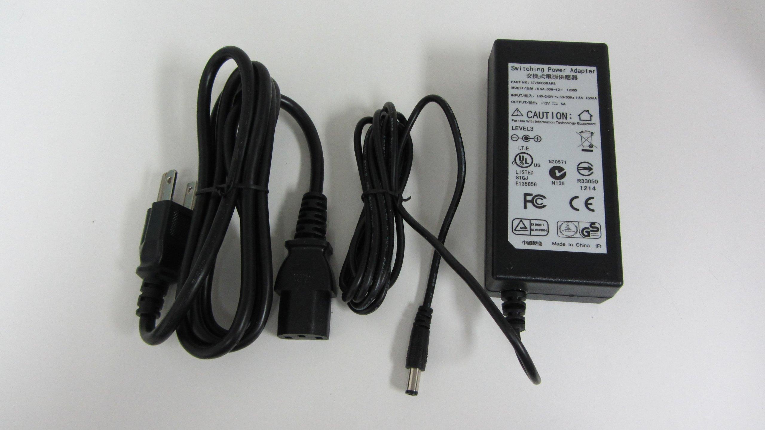 ezdiyworld Ezdiyworld- 5 A Amp AC DC 12 V Power Supply Adaptor 2.15.5mm