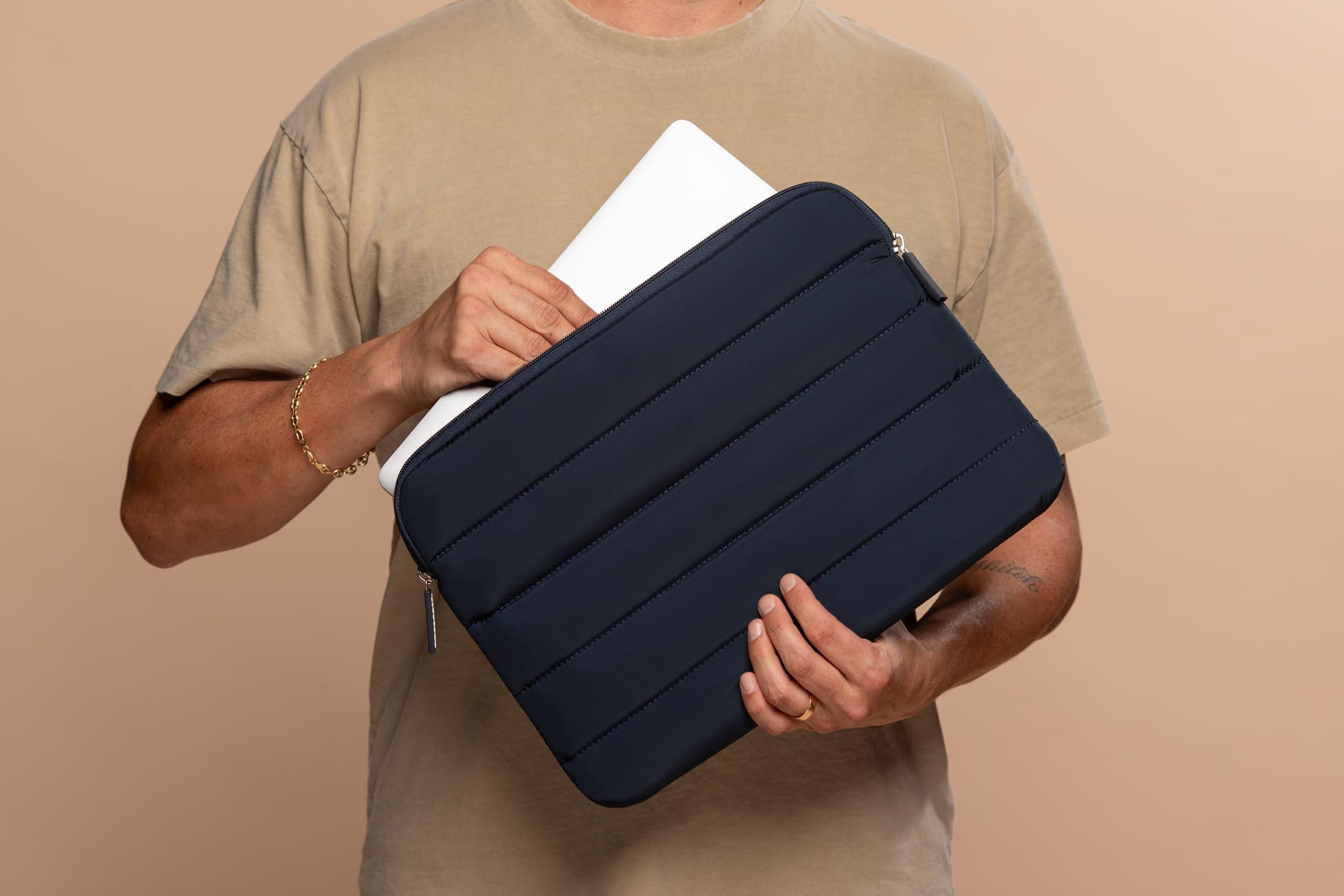 ANECDOTE. ANECDOTE Laptop Case 13-14 Inch A Perfect Laptop Sleeve That is Compatible with MacBook Air/Pro and iPad Pro 12.9 Fits in Your Bag, Made of 100% Nylon with Aesthetic Design (Navy)