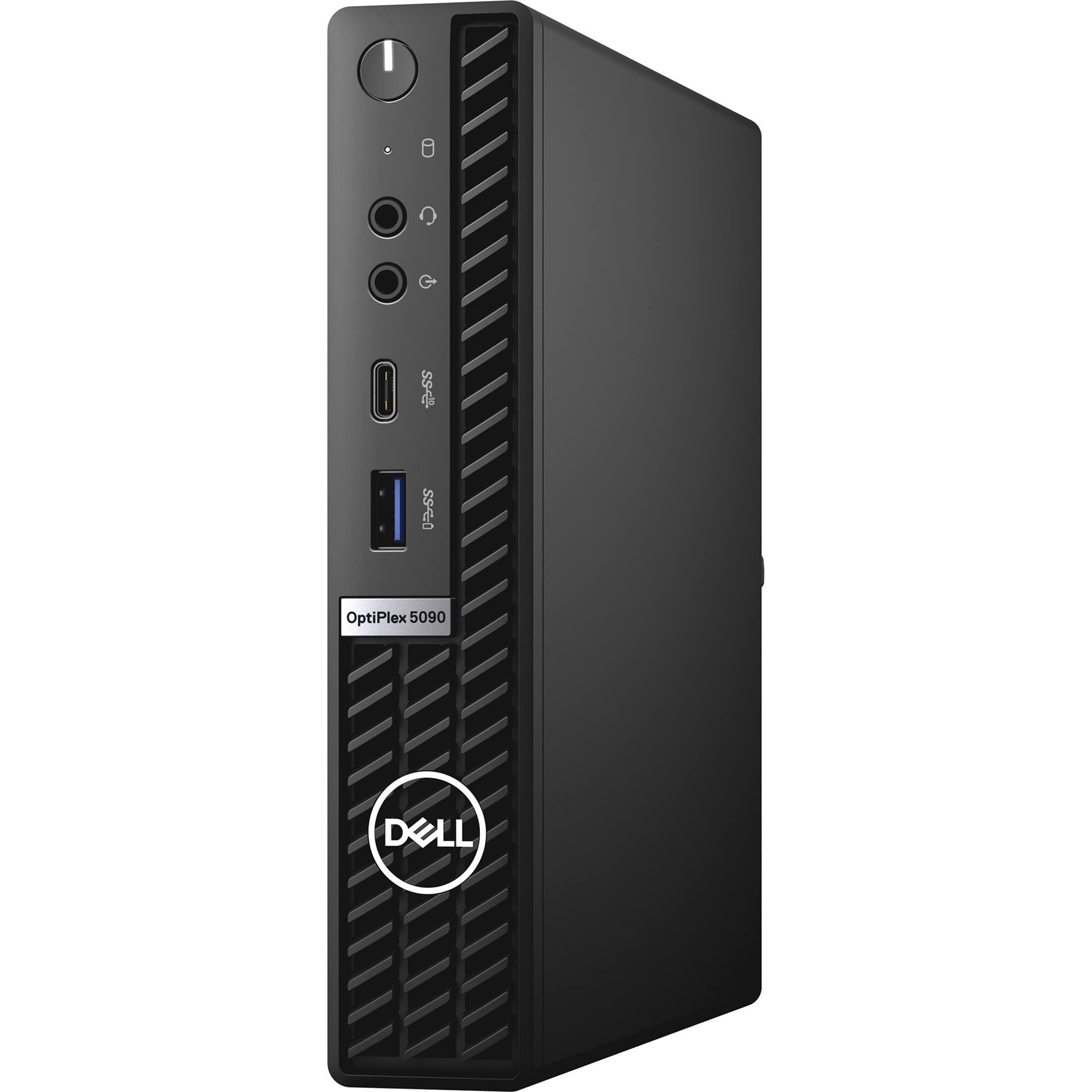 Dell Dell OptiPlex 5000 5090 Desktop Computer - Intel Core i5 10th Gen i5-10500T Hexa-core (6 Core) 2.30 GHz - 8 GB RAM DDR4 SDRAM - 128 GB M.2 PCI Express NVMe 3.0 x4 SSD - Micro PC - Black (Renewed)
