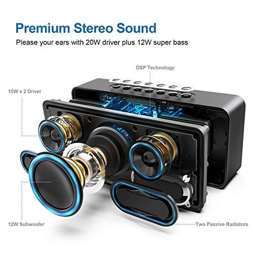 DOSS DOSS SoundBox XL 32W Bluetooth Speaker Bundle SoundBox Pro+ Wireless Bluetooth Speaker - Black