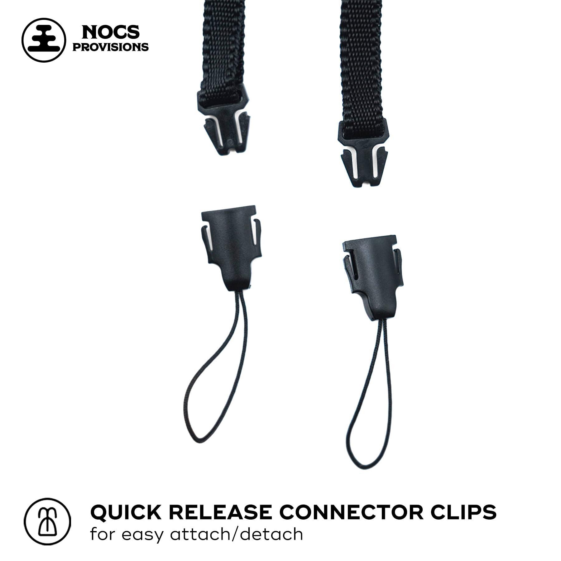 Nocs Provisions Nocs Provisions Woven Tapestry Strap, Binocular & Camera Reinforced Adjustable Fit Universal Wide Shoulder & Neck Strap for Men & Women - Midnight