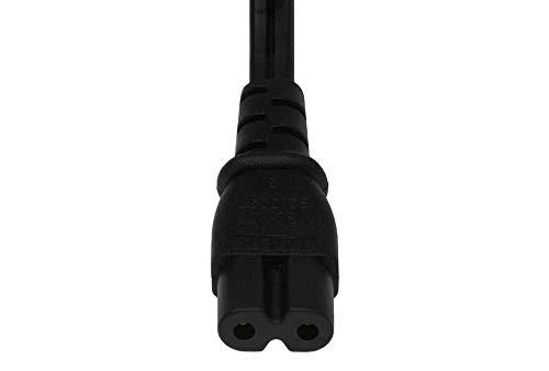 SF Cable SF Cable 15ft 18 AWG 2-Slot Non-Polarized Power Cord (IEC320 C7 to NEMA 1-15P)