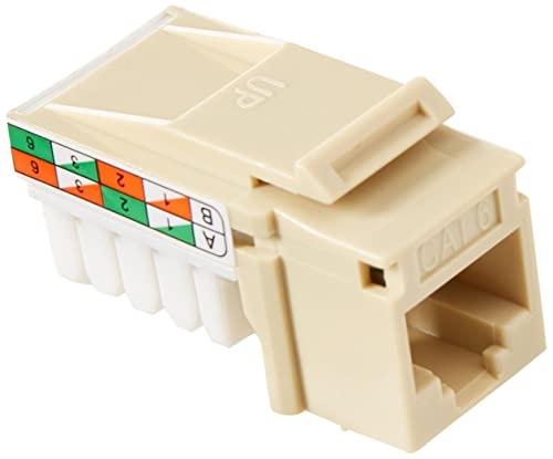 C2G C2G 29310 Cat6 RJ45 Unshielded Keystone Jack, Ivory