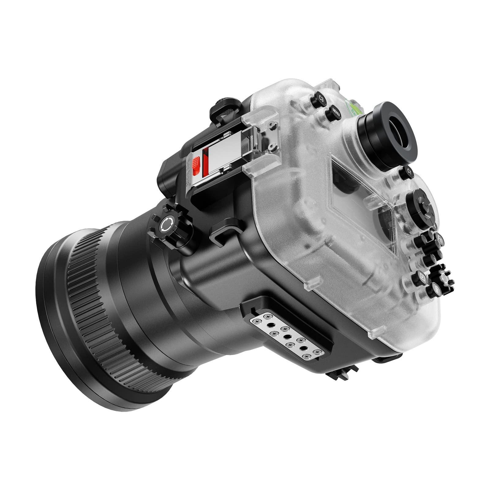 HolaFoto Seafrogs Underwater Housing for Sony A7R V Sony a7r5 [40M/130FT] Waterproof Diving Case for Sony Alpha 7R IV + FE 28-70mm F3.5-5.6, FE 16-35mm F4 ZA OSS Lenses