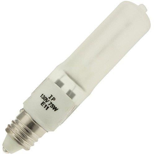 Industrial Performance Industrial Performance Q75/FR/MC 130V, 75 Watt, T4, Miniature Candelabra (E11) Base Quartz Light Bulb (4 Bulbs)