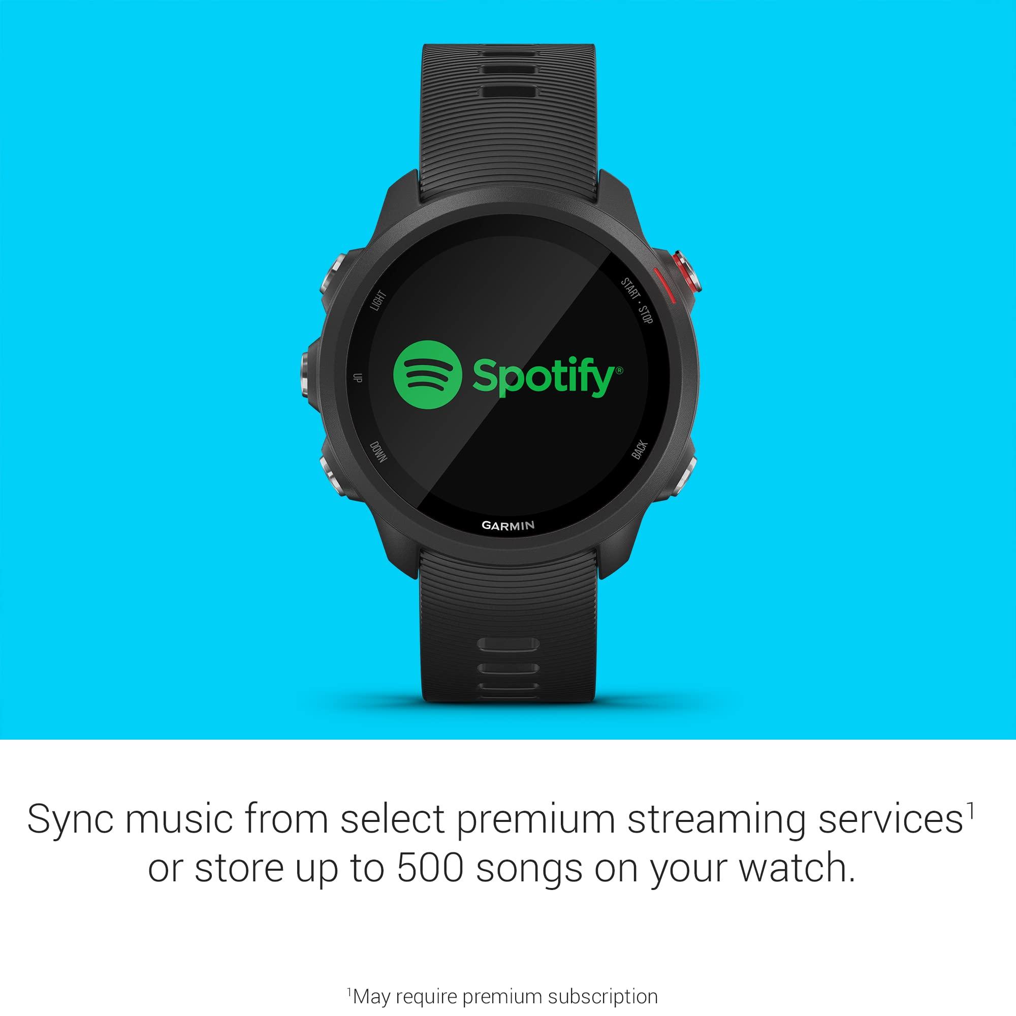 Garmin Garmin Forerunner 245 Music, GPS Running Smartwatch with Music and Advanced Dynamics, Black (Renewed)