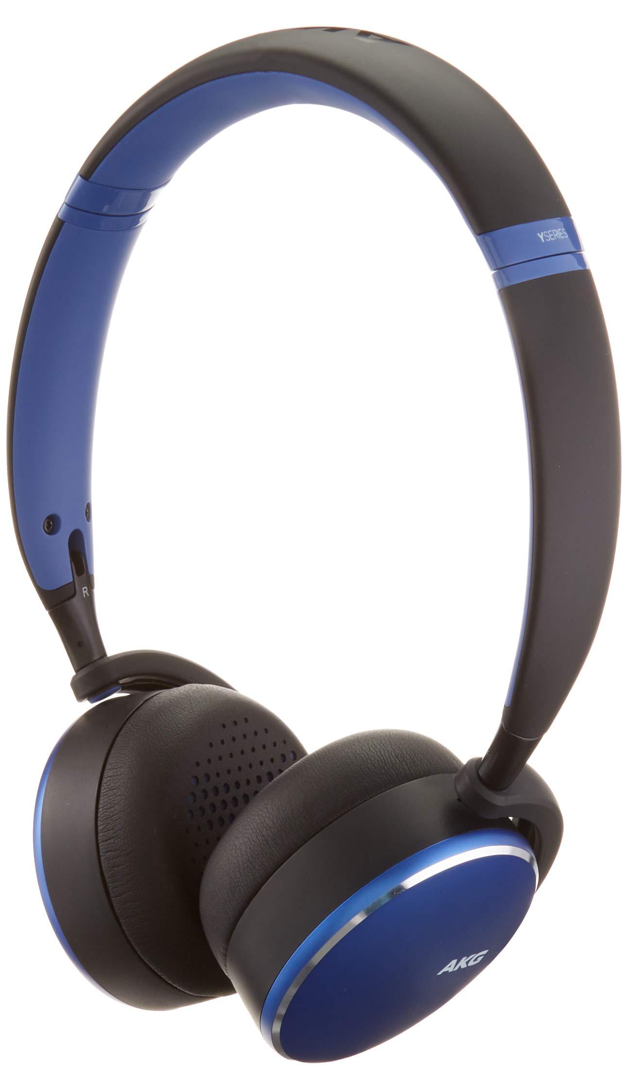 SAMSUNG SAMSUNG AKG Y500 On-Ear Foldable Wireless Bluetooth Headphones- Blue (US Version)