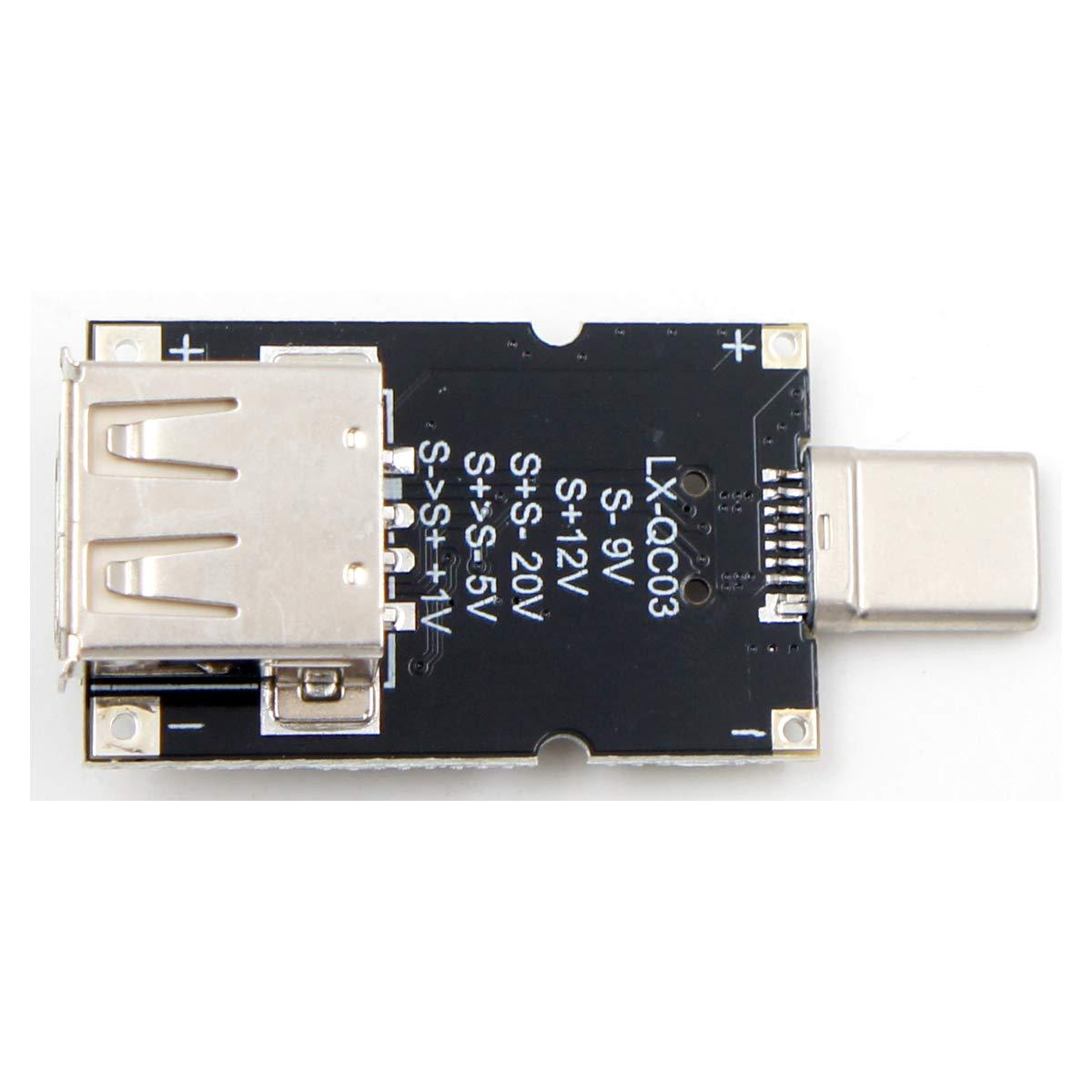JacobsParts JacobsParts USB C QC 2.0 3.0 DC Voltage Trigger Decoy Module 9V 12V 20V Adjustable Power Type-C