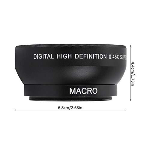 Serounder 0.45X Magnification High Definition Wide Angle Macro Lens for 49mm Mount Camera