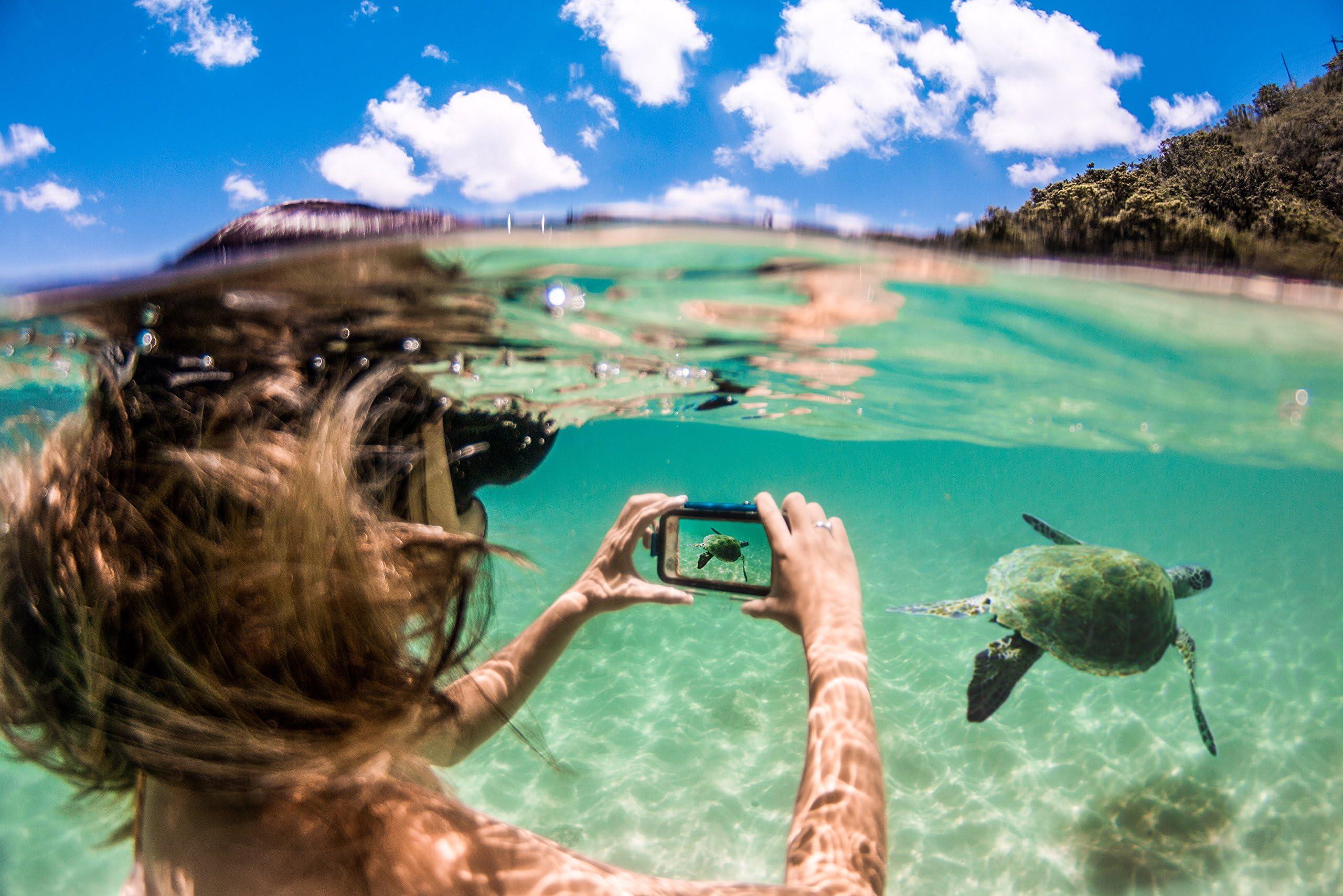 Pro Shot ProShot Touch - Waterproof Case Compatible with iPhone 8 Plus,7 Plus, and 6 Plus,. Floating Hand Grip Mount Included. Underwater Camera App Included for Snorkeling and Diving Photography.