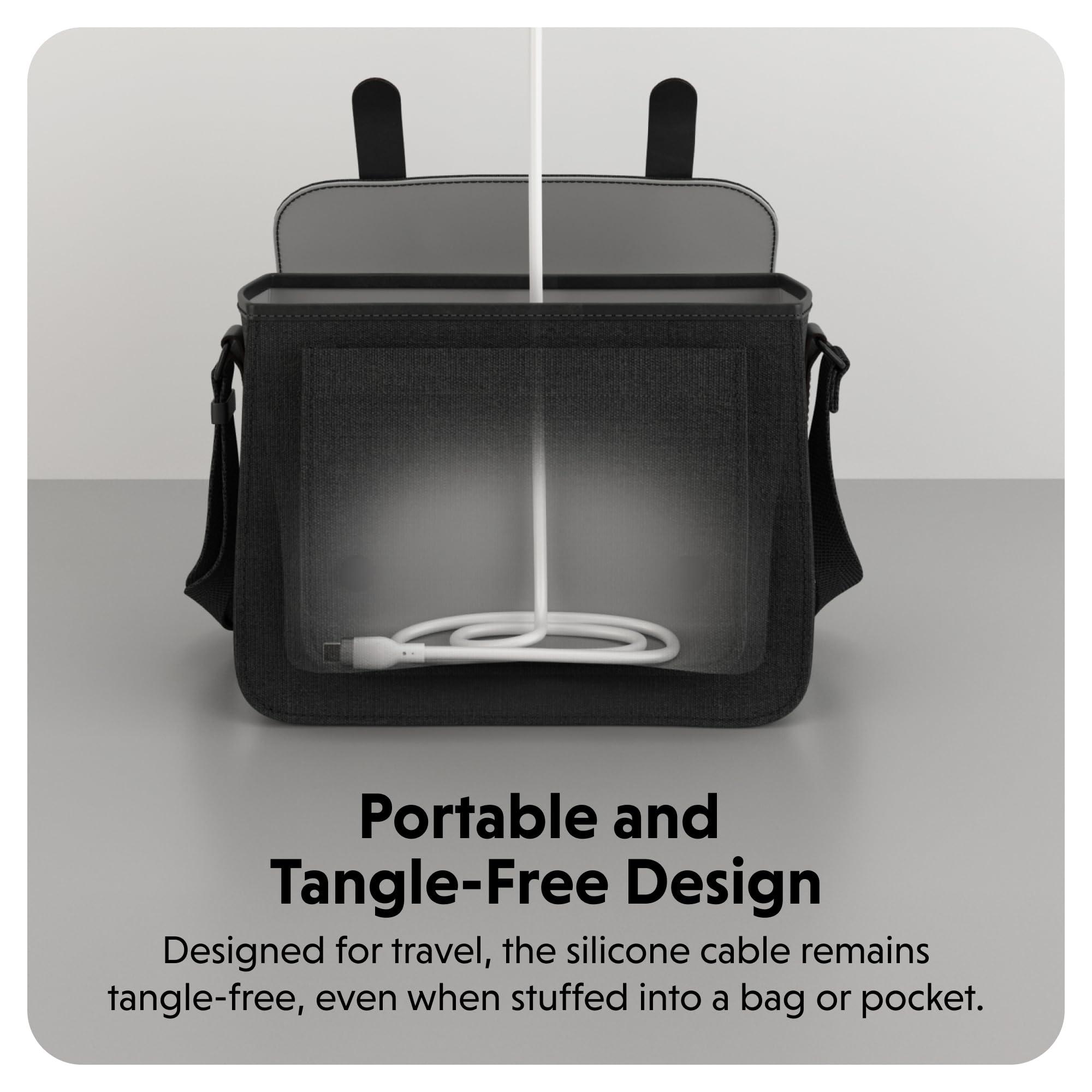 Hyper HyperJuice USB C and Lightning Cable - Silicone Hybrid Lightning Cable w/ 60W Charging, Apple MFi Certified, Durable, Tangle-Free USB C and Lightning Cable 2 in 1 Design for Laptops & Phones