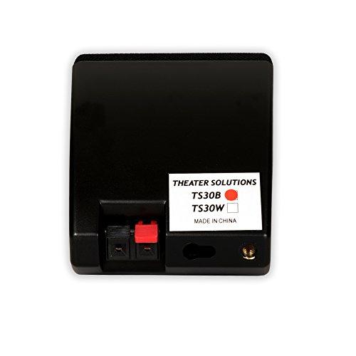 Theater Solutions Theater Solutions TS30B Mountable Indoor Speakers Black Bookshelf 5 Piece Pack