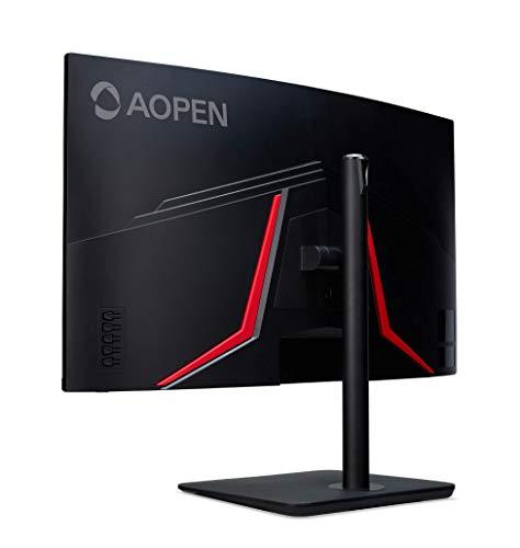 AOPEN AOPEN by Acer 32HC5QR Zbmiiphx 31.5\" 1500R Curved Full HD (1920 x 1080) VA Zero-Frame Gaming Monitor with Adaptive-Sync Technology, 240Hz, 1ms , (Display Port & 2 x HDMI 1.4 Ports), Black