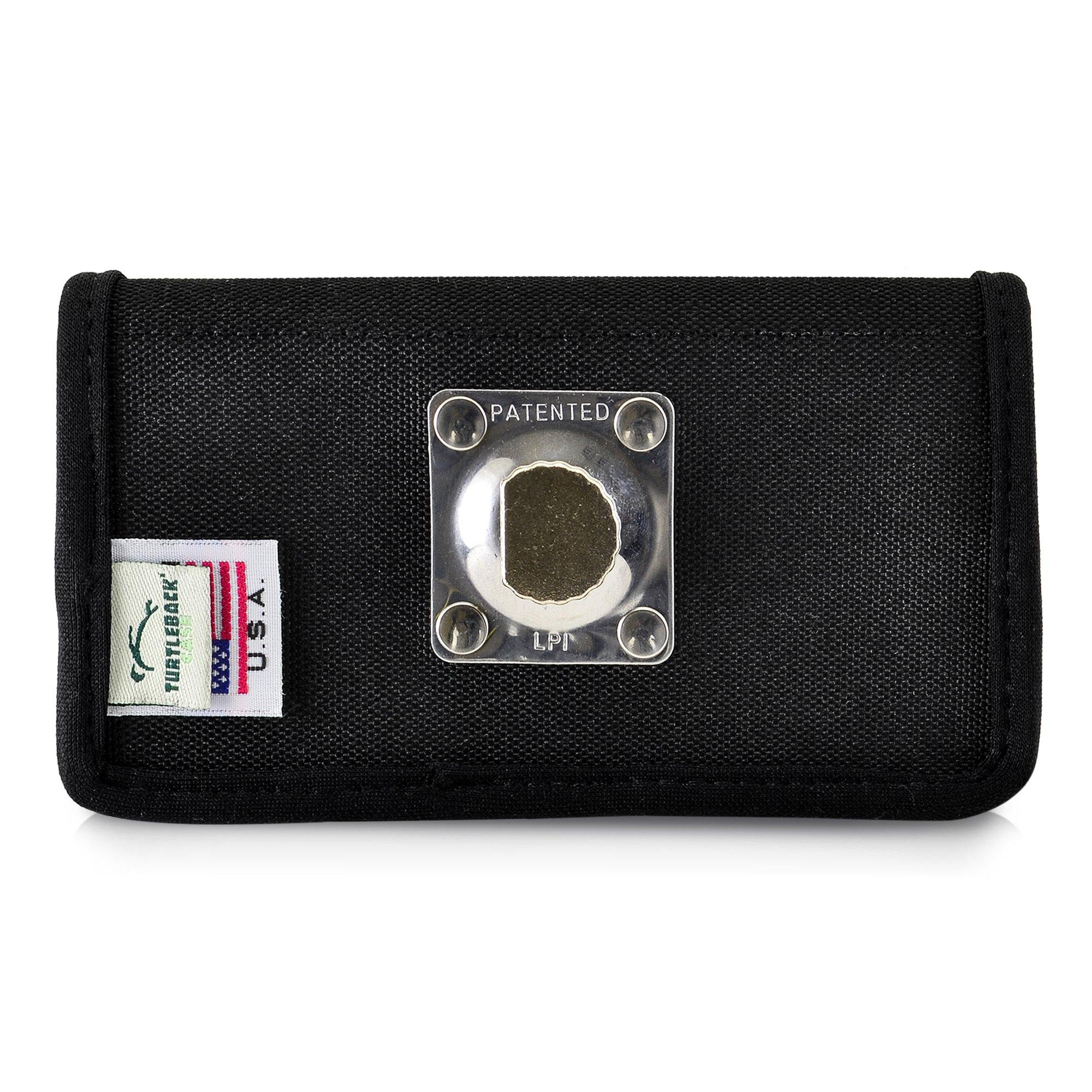 TurtleBack Turtleback Belt Clip Case Compatible with iPhone SE (1st Gen), 5, 5c, 5s, Black Holster Nylon Pouch with Heavy Duty Rotating Belt Clip Horizontal