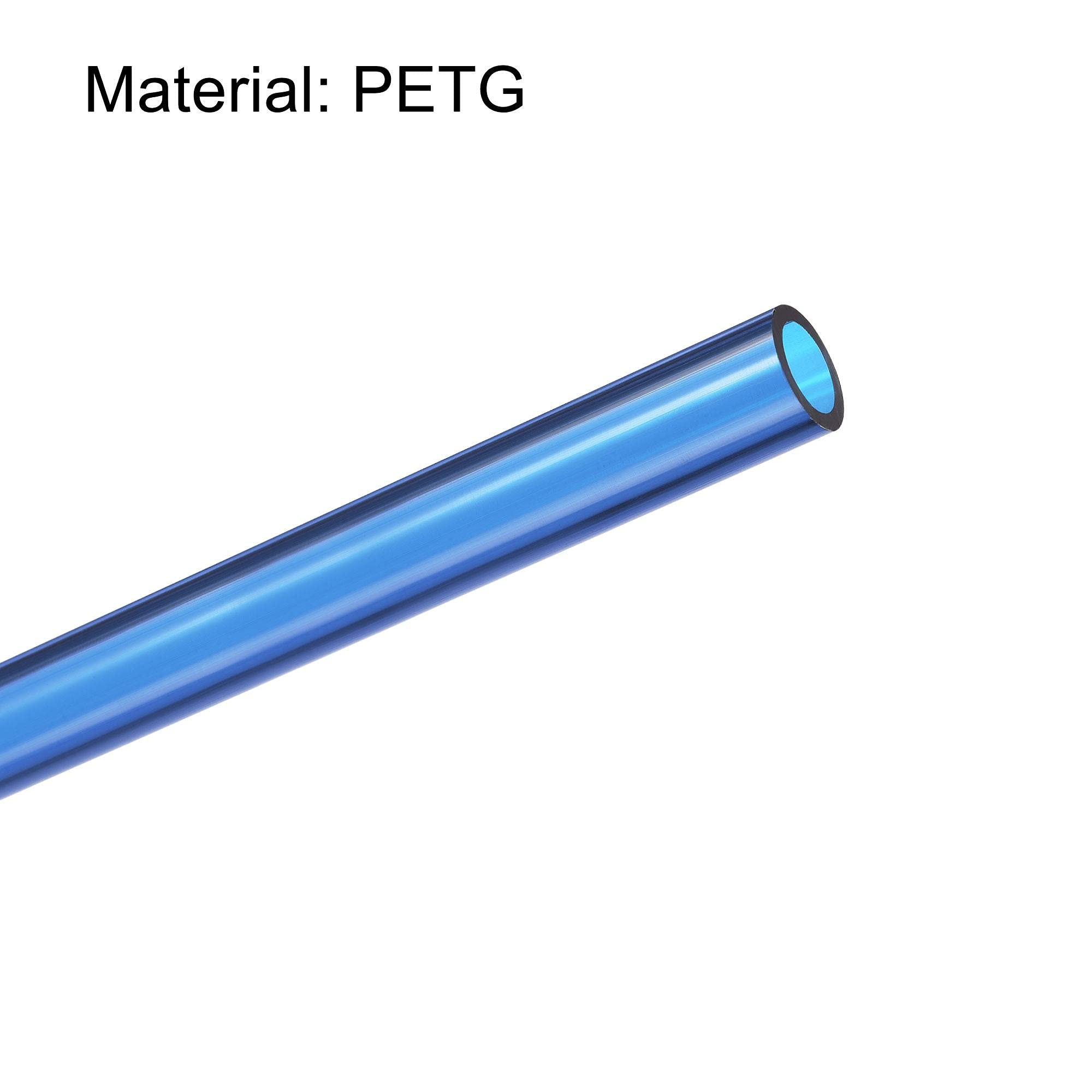 uxcell uxcell PETG Tubing Hard Tube 10mm ID, 14mm OD, 0.5m/20inch Length, Blue for PC Water-cooling System 4pcs