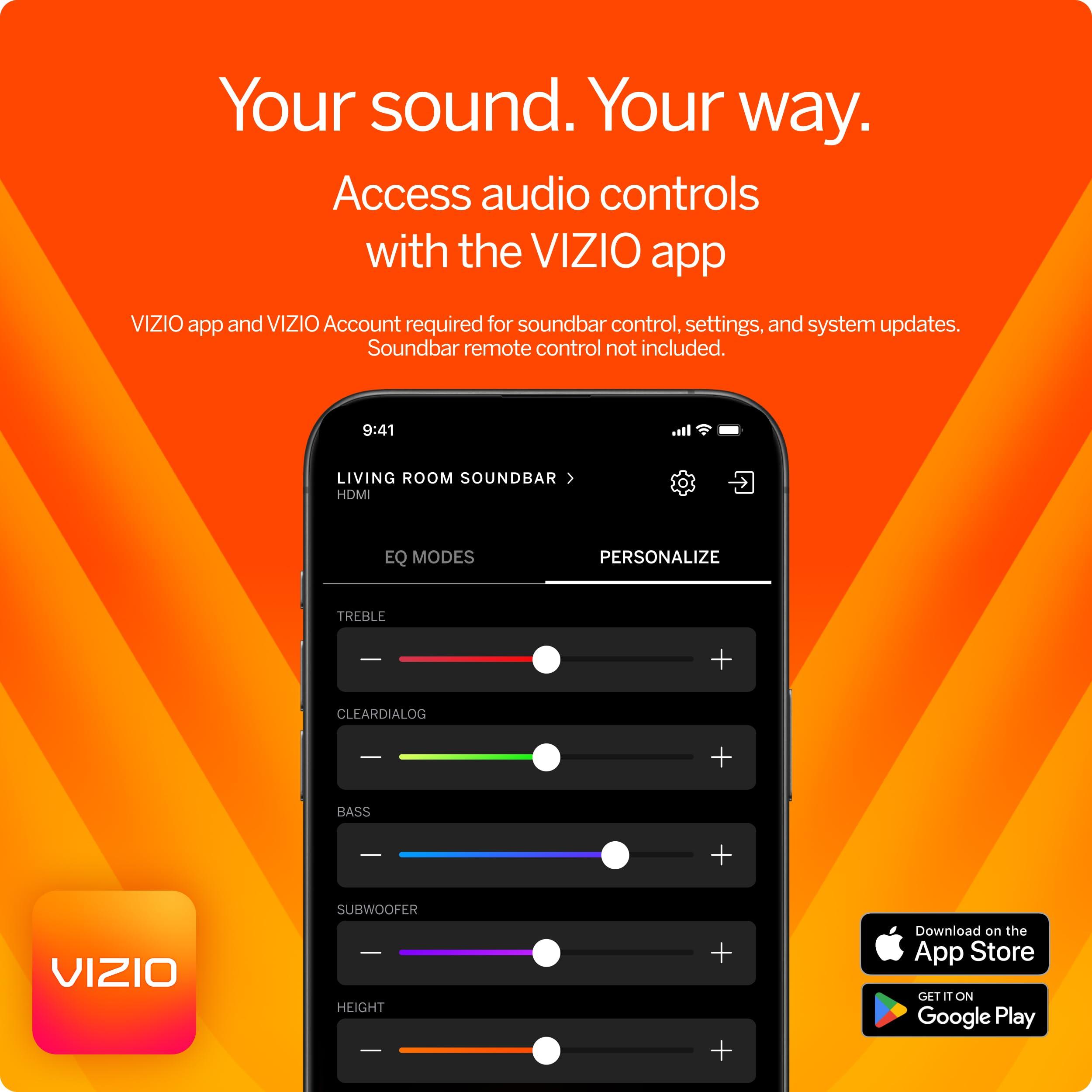 VIZIO VIZIO 5.1.2 Elevate SE Soundbar, Wireless Subwoofer, Surround Sound w/Dolby Atmos & DTS:X, Bluetooth Speaker, QuickFit Compatible SL512X-08 (New, 2024 Model)