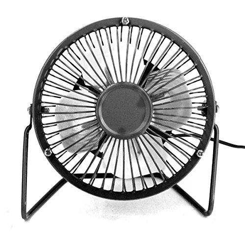 ZOMTOP ZOMTOP 4 USB Mini Desk Fan - Quiet, Powerful and Metal (Black)
