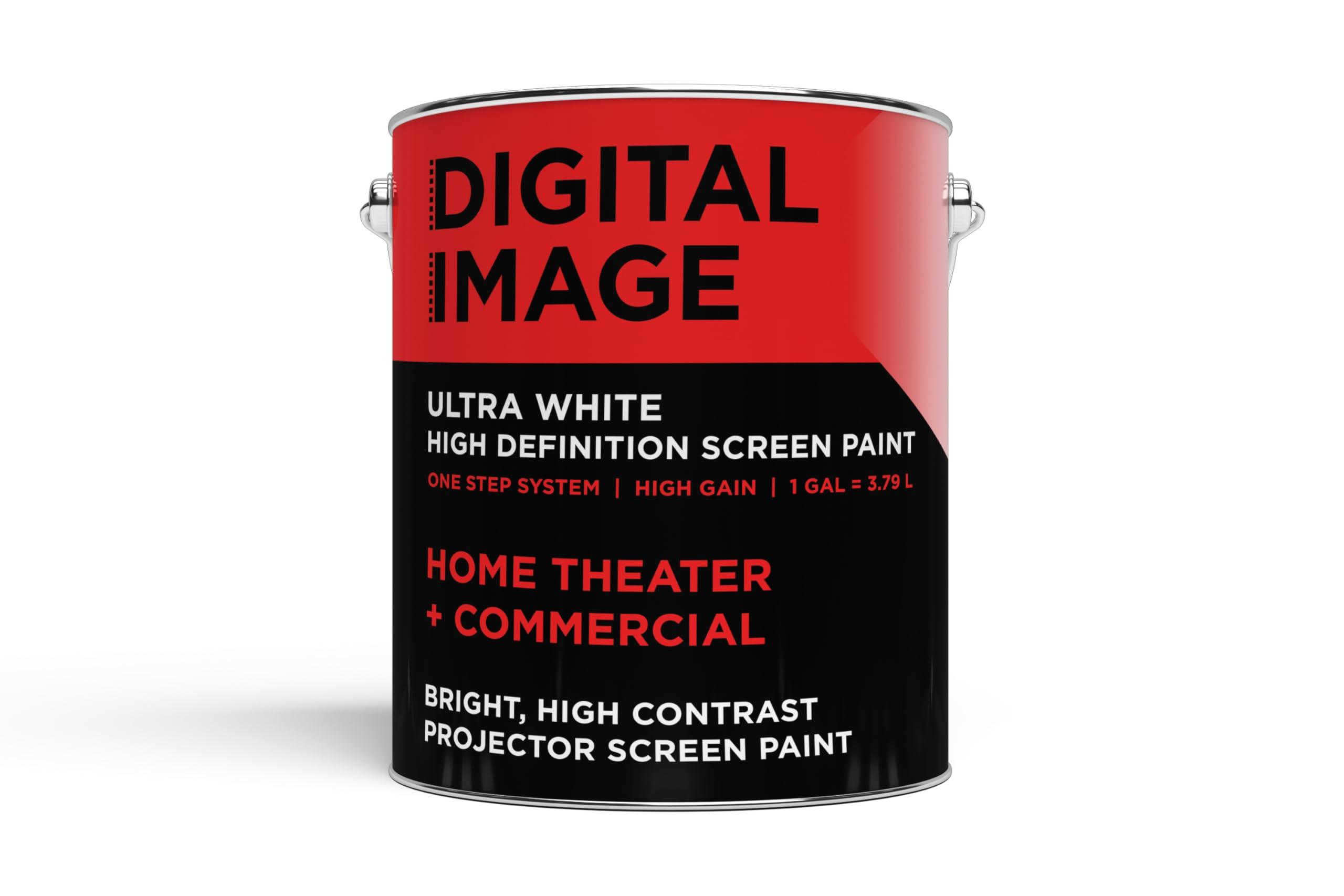 Digital Image Screen Paint Projector Screen Paint - High Definition, 4K, Ultra White - Quart