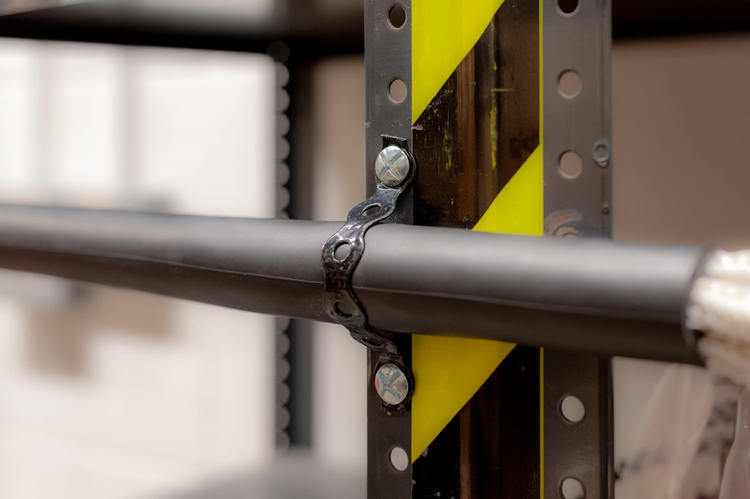 ANRUWEI Metal strapping,metal straps heavy duty,Galvanised Steel Band Metal Fixing Strap with Perforated Holes, All Round Band 10 Meter Roll (12mm Black)(12mm)