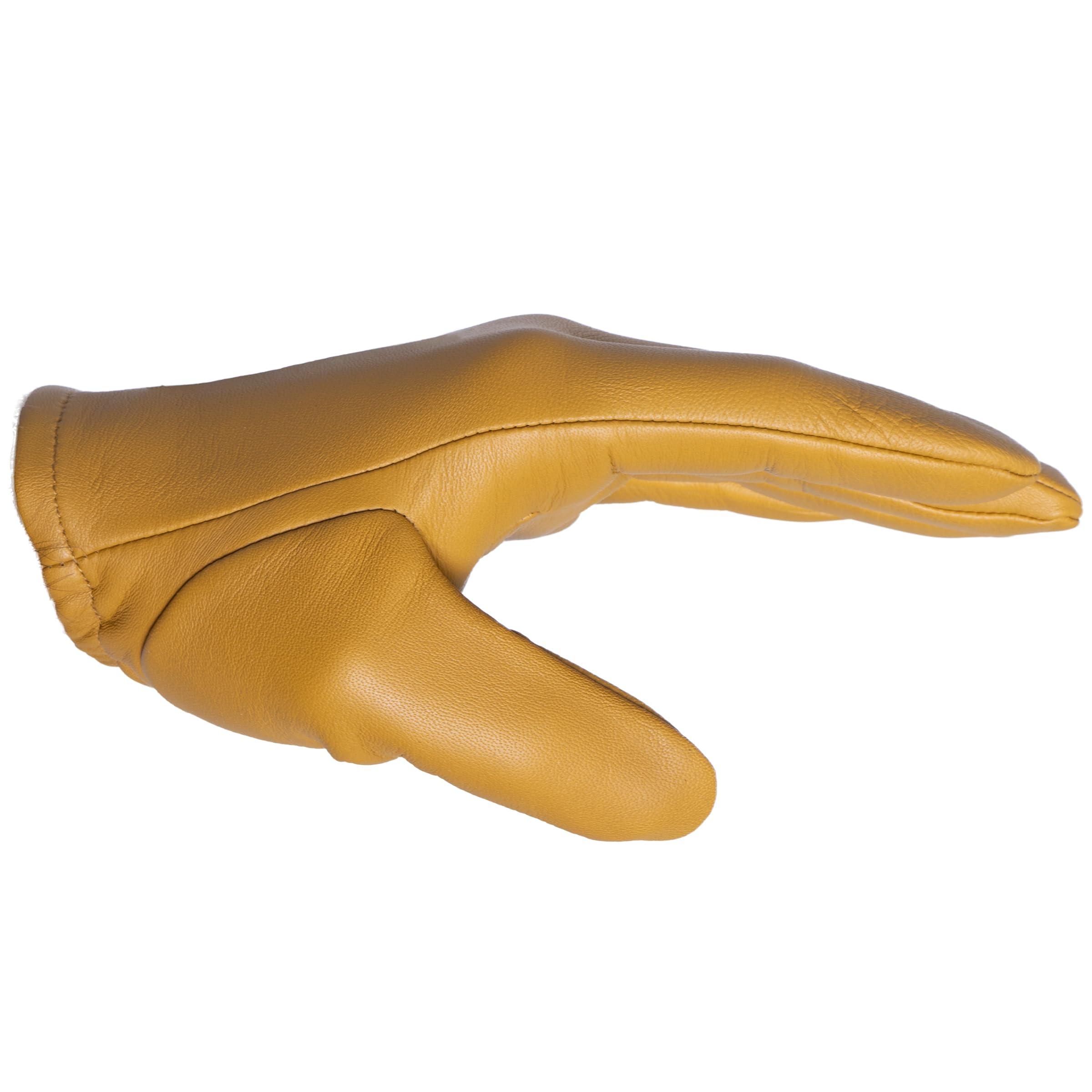 Tough Gloves Tough Gloves Patrol-X Ultra Thin Leather Gloves, TD301 Tan Size 8
