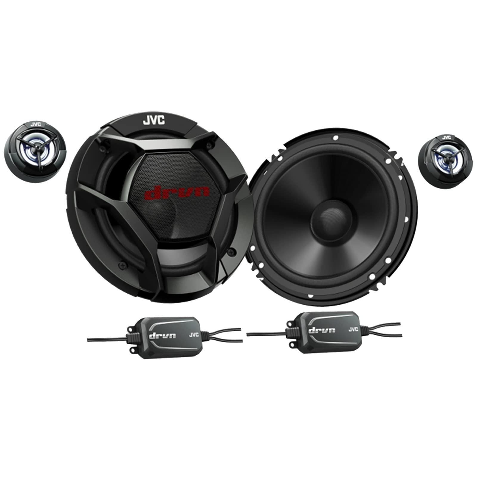 JVC 2 Pairs (Qty 4) of JVC CSDR601C 6.5" 2-Way 360 Watts Peak Power Car Audio Vehicle Component Speakers