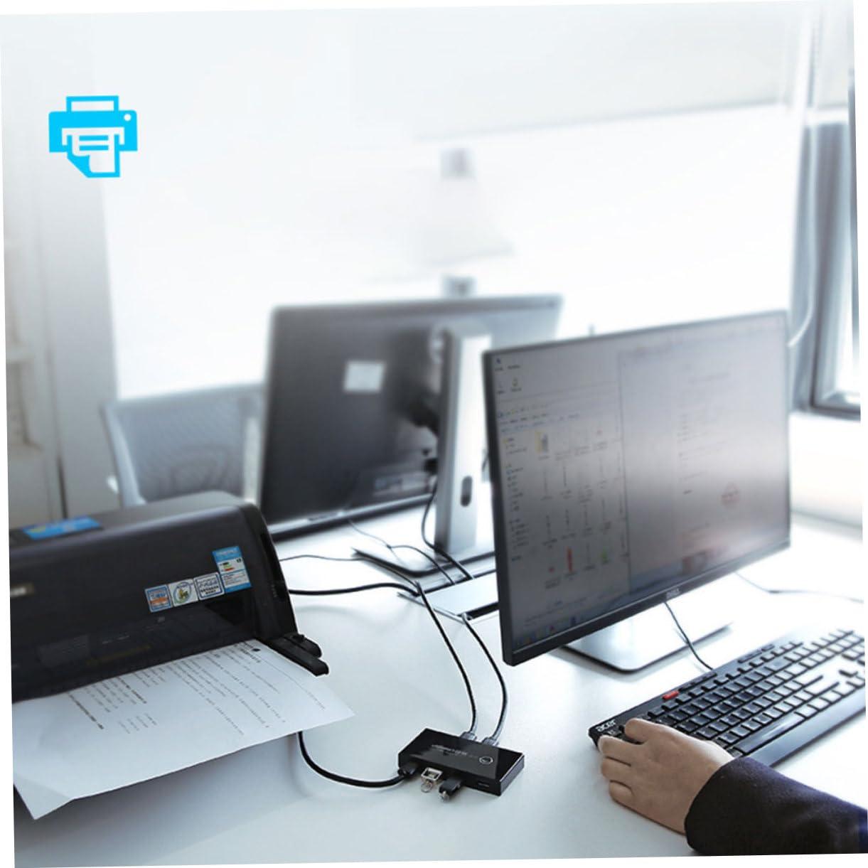 ARTIBETTER ARTIBETTER USB Sharing Port Hub for Keyboard Printer Automatic USB for Home Office School Compact Design Easy to Carry No More Frequent Plugging Unplugging