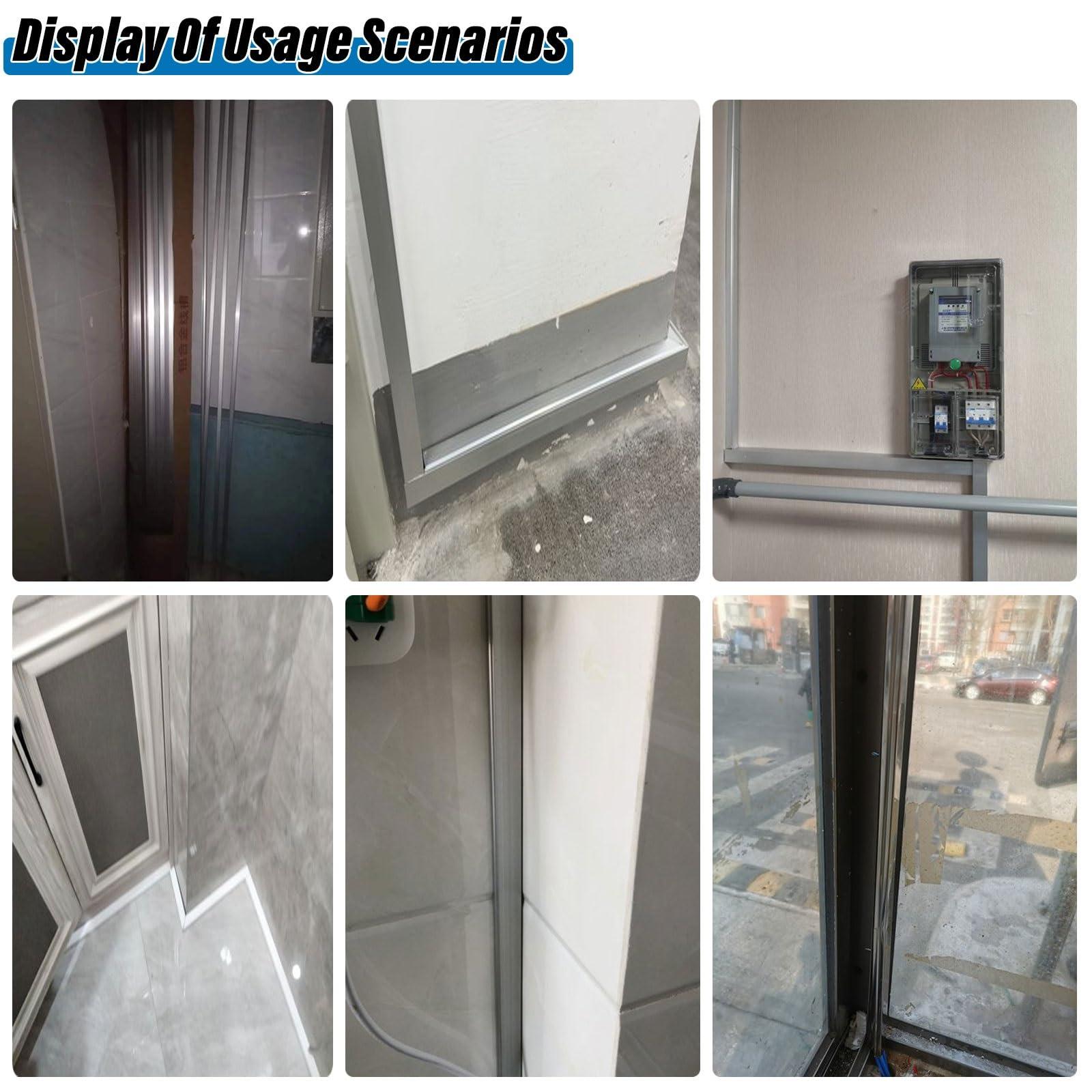 HAIXHX Stainless Steel Cable Raceway Cord Cover, Metal Cord Cover Channels/Heavy Duty Floor Cable Protector, Prevent Trip Hazard for Home Office Or Outdoor Settings (Color : S304, Size : 100x50mm (3.94x1.