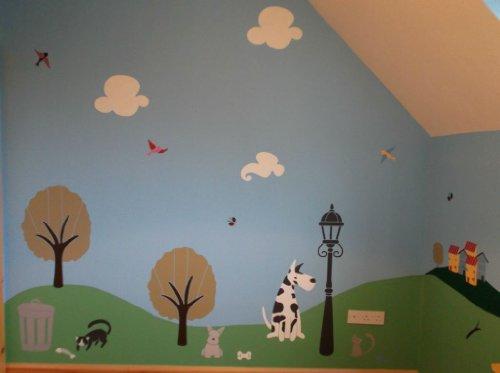 My Wonderful Walls Dog Bone Stencil for Painting The Walls of a Doggy Daycare or Pet Spa