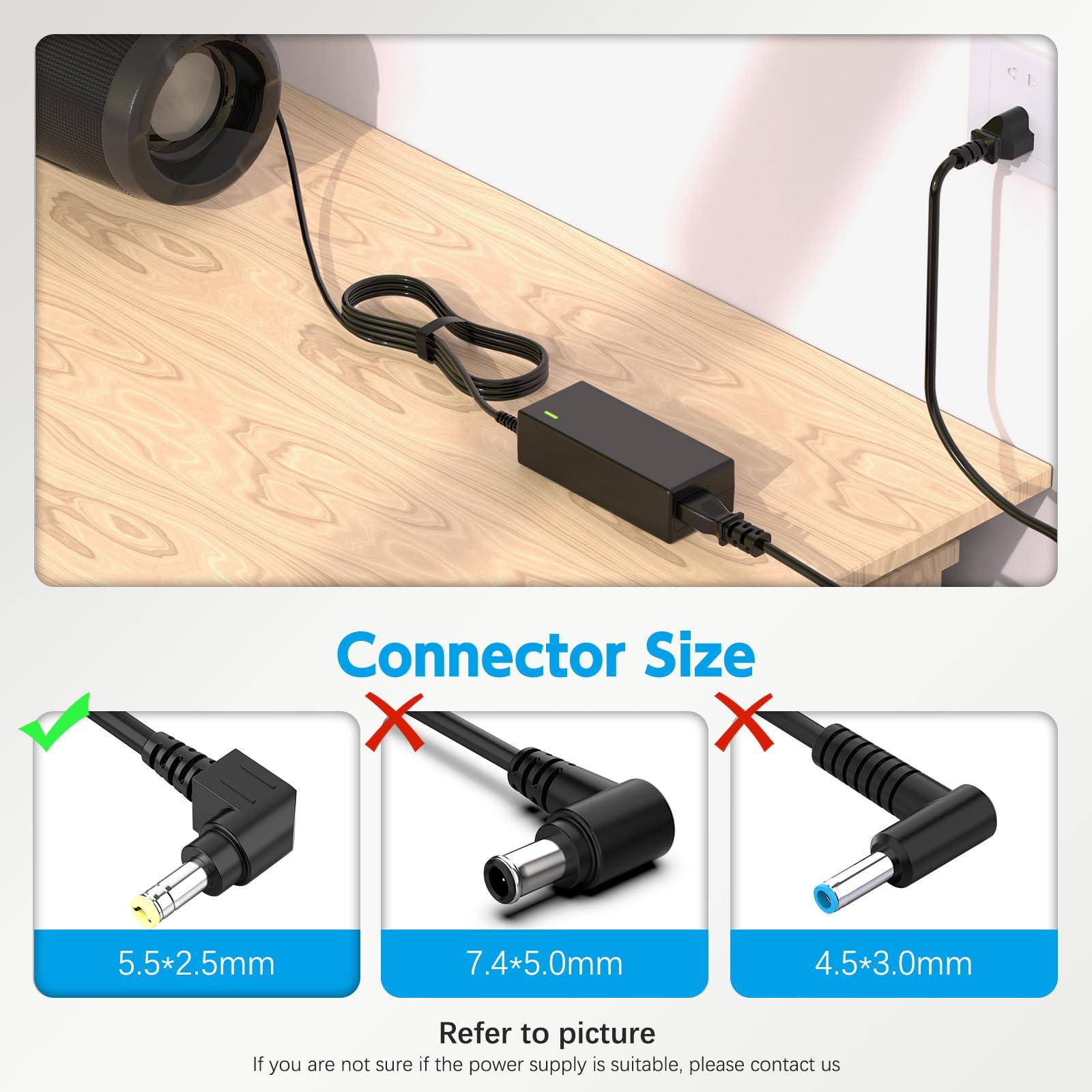 LJO-EEIH 19V Charger for JBL Xtreme, Xtreme 2, Xtreme Portable, Extreme, Extreme 2, JBL Boombox 1 2 Wireless Bluetooth Boost TV Speaker Charger Power Cord