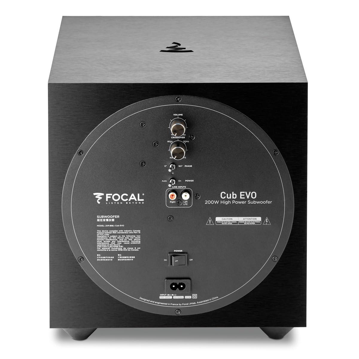 Focal Focal Cub Evo Active Bass-Reflex Subwoofer (Black)