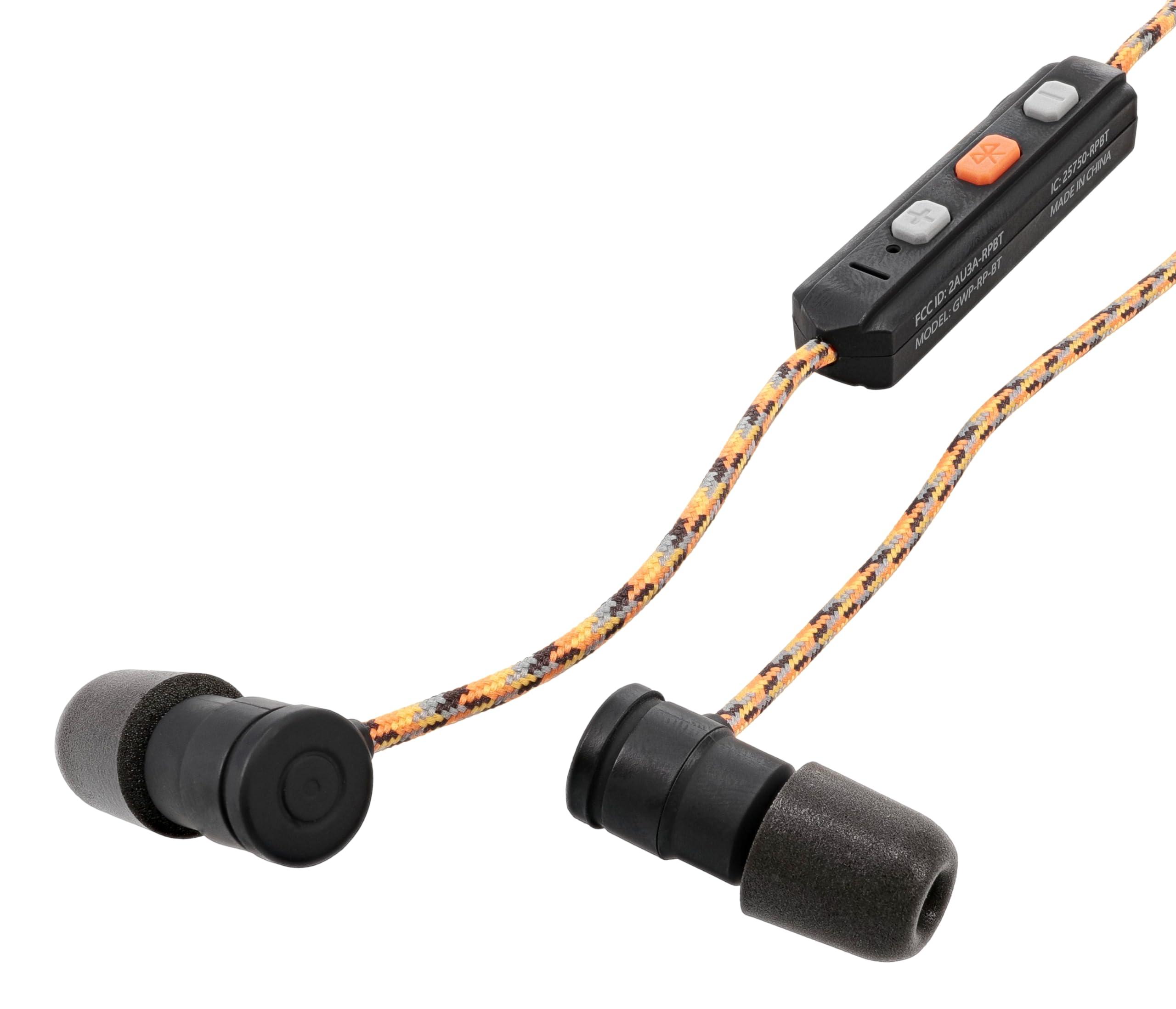 Walker's Walker's Flexible Bluetooth Neckband Headset 30 NRR Passive Hearing Protection Earbuds with 12" USB Charging Cable & EVA Carrying Case