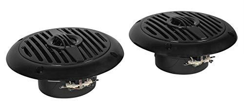 Rockville ROCKVILLE Pair MS40B Black 4" 200 Watt Marine Boat Speakers Compact and Powerful