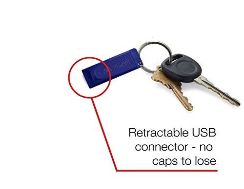 Verbatim Verbatim 8GB USB 2.0 Flash Drive - Cap-LESS & Universally Compatible - Blue - 97088