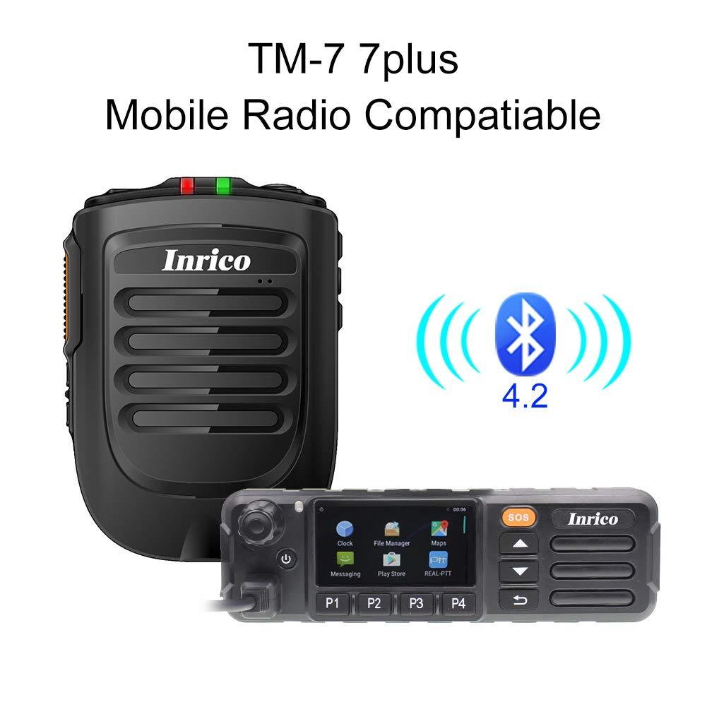 Inrico Inrico B01 Wireless Bluetooth Speaker Microphone B02 Works with Android and iOS on Applications Such As Zello, RealPTT