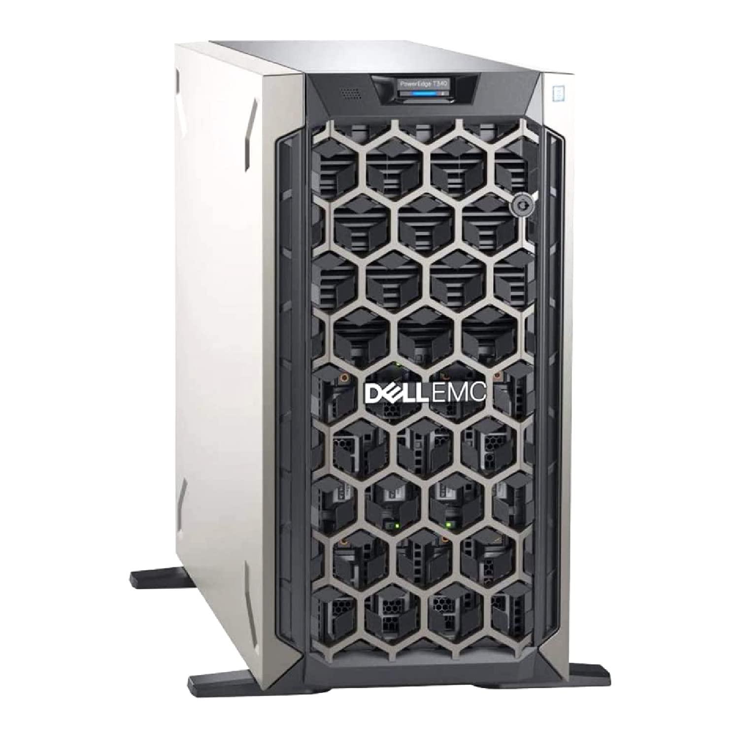 Dell Dell PowerEdge T340 Tower Server Bundle with 16GB USB Flash Drive, Intel Xeon E-2124 Quad-Core 3.3GHz, 16GB DDR4, 2TB SSD, RAID, iDRAC9, Single PSU (Renewed)