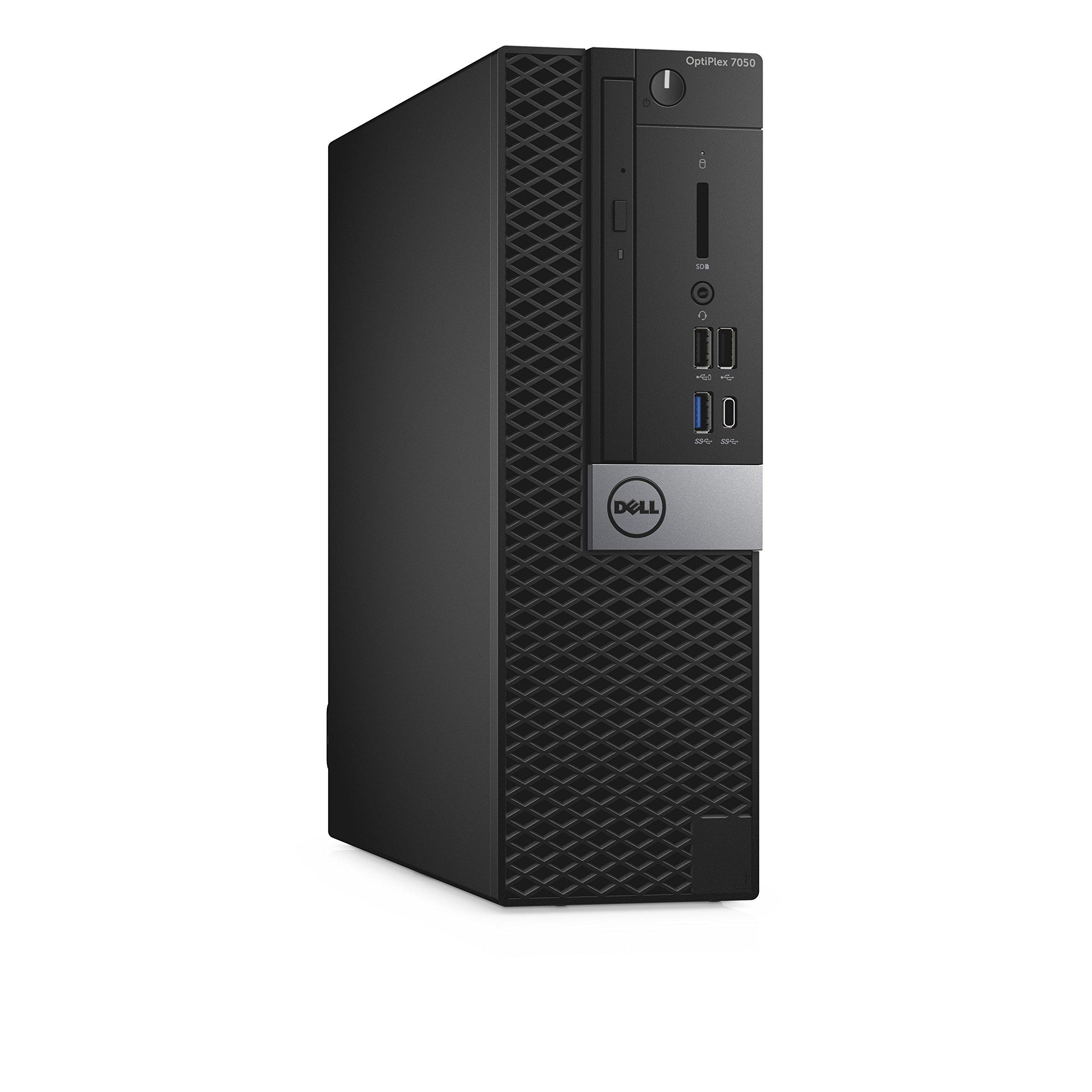 Dell Dell OptiPlex 7050 Small Form Factor Desktop Computer, Intel Core i5-7500, 8GB DDR4, 128GB Solid State Drive, Windows 10 Pro (PT0NV)