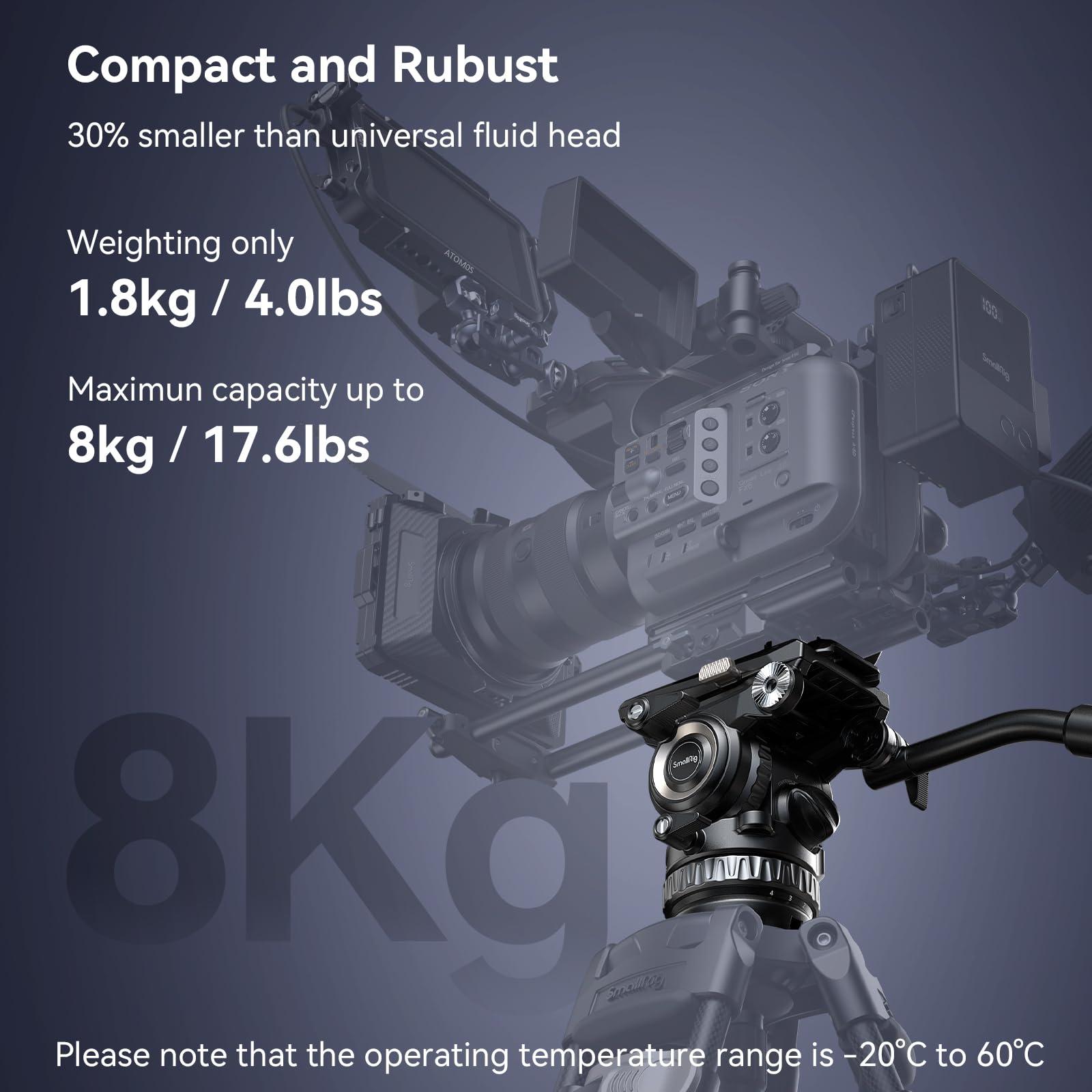 SMALLRIG SmallRig FreeBlazer Heavy-Duty Carbon Fiber Tripod and PH8 Professional Fluid Video Head