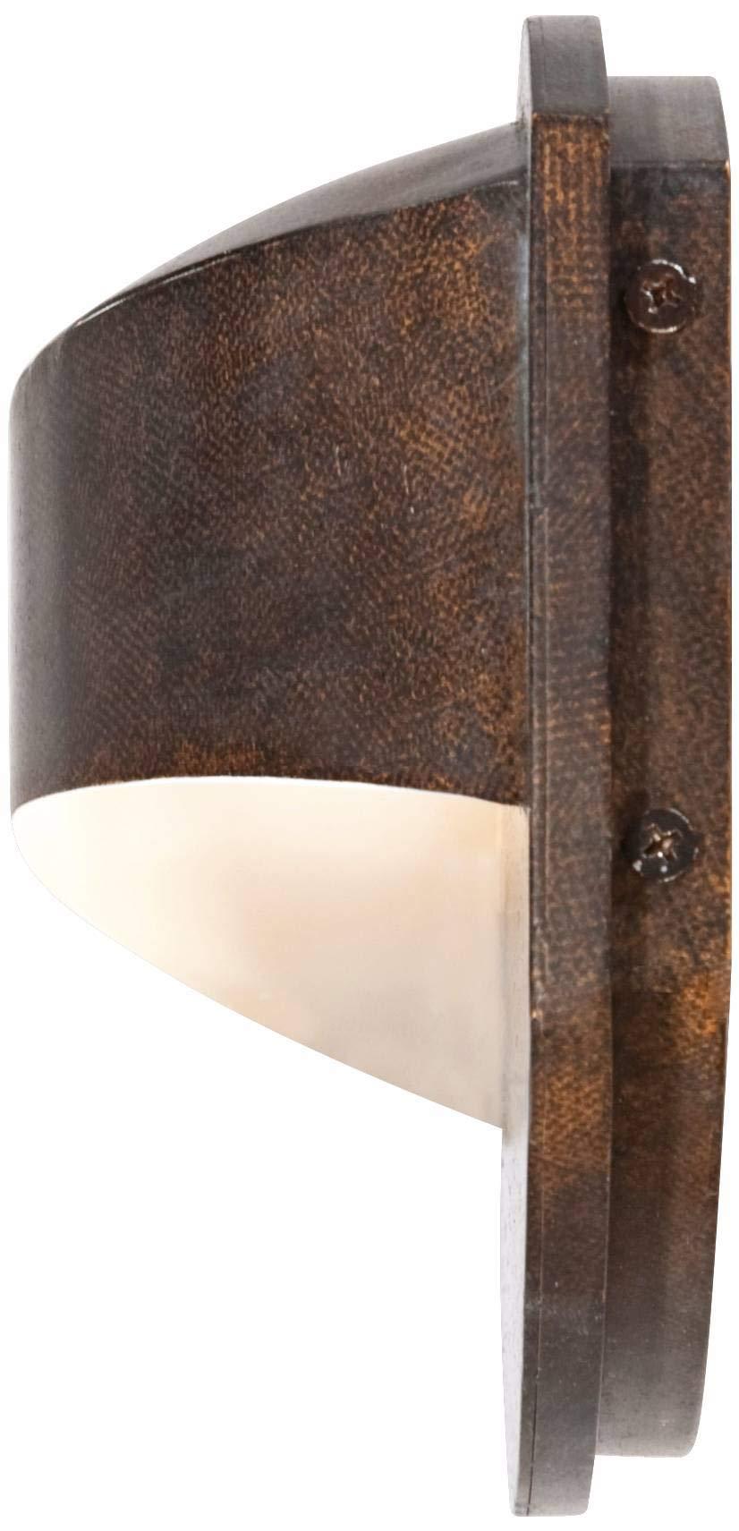 Possini Euro Design Possini Euro Design Xane Modern Outdoor Wall Light Fixture Halogen Bronze Metal 11\" Eyebrow Curving Frame Dark Sky Design for Exterior House Porch Patio Outside Deck Garage Front Door Garden Home