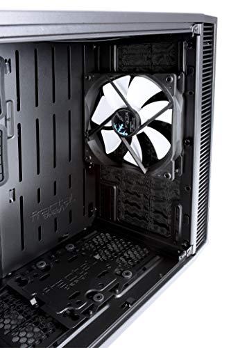 Fractal Design Fractal Design Nano S Window - Mini Tower Computer Case - ITX - Optimized for High Airflow and Silent Computing with ModuVent Technology -2X Fractal Dynamix X2 GP-14 Fans Included -Black Window