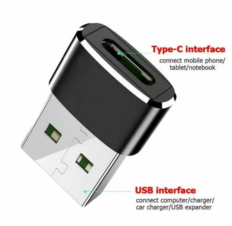Basesailor Basesailor USB to USB C Adapter for iPhone 16 Charger 2Pack,USBC Female to A Male OTG Type C Converter for Apple Watch Ultra iWatch 7 8 9 10,iPhone 15 14 13 Plus Pro Max,AirPods,iPad,Car,Samsung S24
