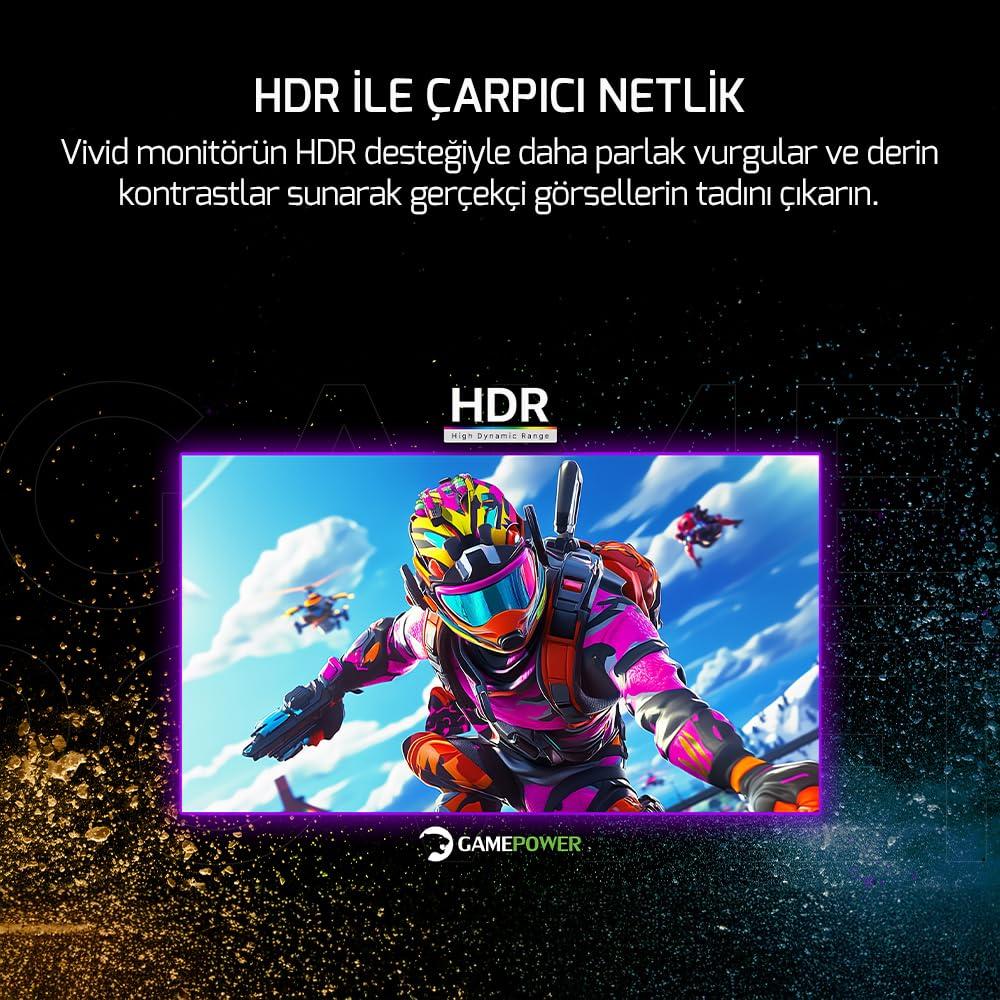 Game Power GAMEPOWER F20 27 Inch Curved White Gaming Monitor, 120Hz 1080p Display, 1ms Response Time, AMD FreeSync, HDR Support, 125% sRGB, RGB Backlight, Dual Speakers, Zero Frame Design, HDMI and VGA Inputs