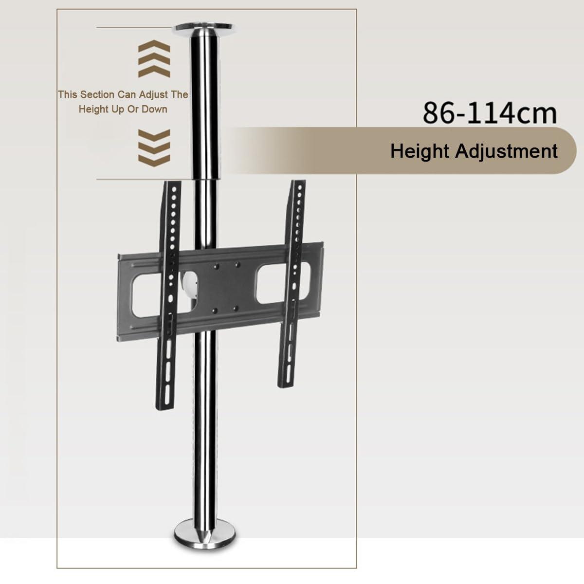 TAHALI TV Wall Mount 360 Rotation TV Bracket, 86-114cm Adjustable Height TV Stand, Suitable for 32-55 Inch LED Screens