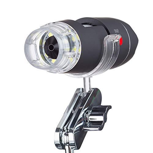 AmScope 50-500X 8-LED USB Digital Microscope with Multi-USB OTG Connector